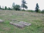 Zniszczony cmentarz żydowski w Dolinie