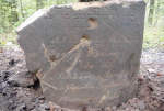 Fragment macewy z cmentarza żydowskiego w Głogowie