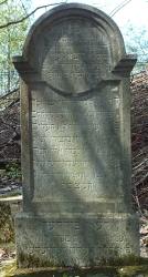 Macewa Leona Fuhrera na cmentarzu żydowskim w Grybowie