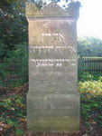Pokój - nagrobek na cmentarzu żydowskim