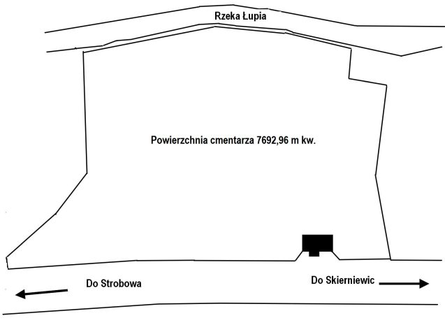 Plan starego cmentarza ydowskiego w Skierniewicach