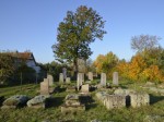 Nagrobki na cmentarzu żydowskim w Zalewie